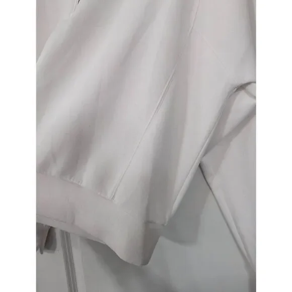 Spanx AirEssentials 1/2 Zip Sweatshirt women's 1X white boxy oversized layering - Picture 6 of 8